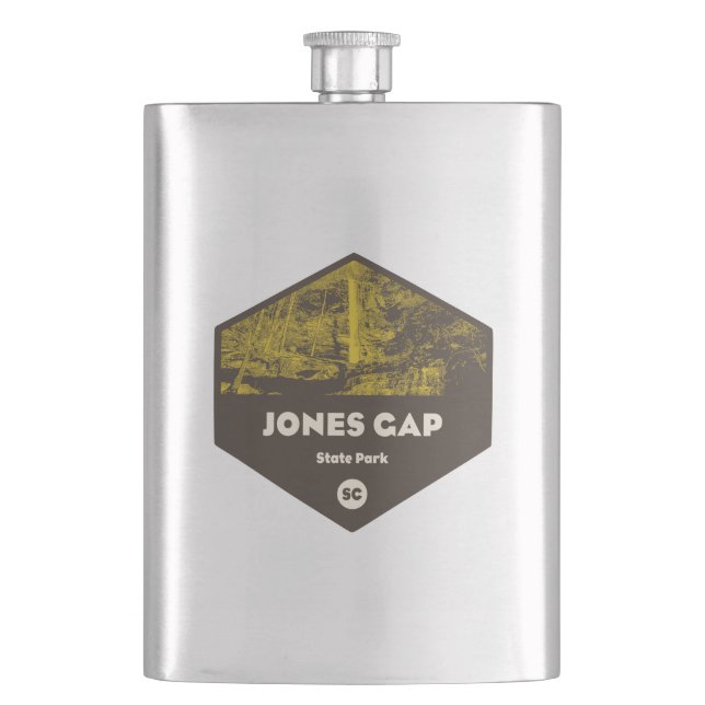 Jones Gap Staat Park South Carolina Flachmann (Vorderseite)