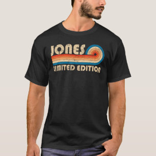 JONES Nachname Retro Vintag 80er 90s Geburtstag Re T-Shirt