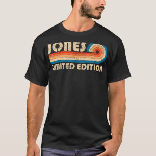 JONES Nachname Retro Vintag 80er 90s Geburtstag Re T-Shirt