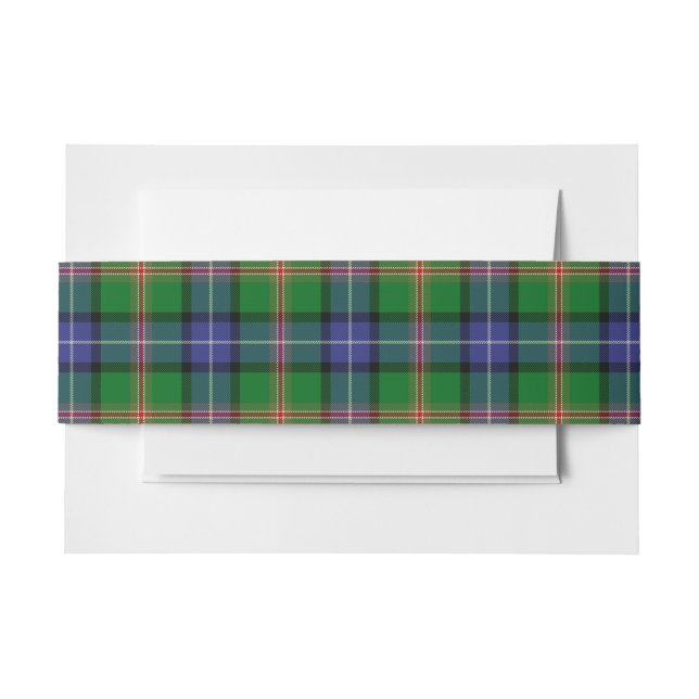 Jones Scottish Tartan Belly Band (Vorderseite Beispiel)