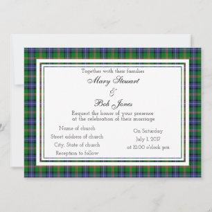 Jones Scottish Wedding Einladung
