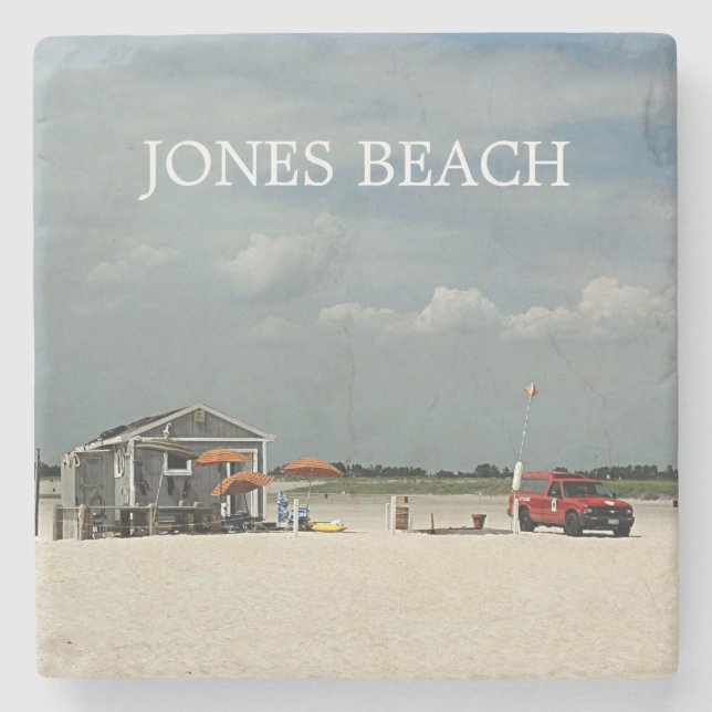 Jones-Strandschirm-Stand Steinuntersetzer (Vorderseite)