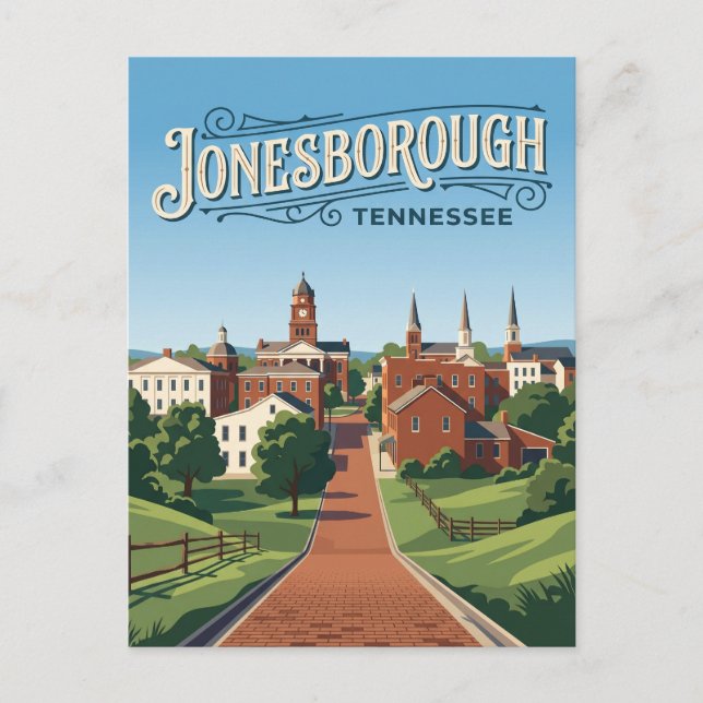 Jonesborough USA Postkarte (Vorderseite)