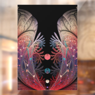 Jonglage Abstract Moderne Fantasy Fraktal Kunst Fensteraufkleber