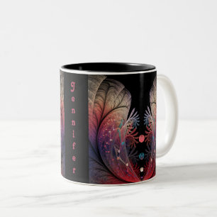 Jonglage Abstract Moderne Fantasy-Fraktal-Kunst Na Zweifarbige Tasse