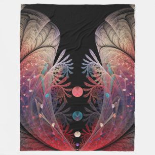 Jonglage Abstrakt Modern Fantasy Fraktal Art Fleecedecke