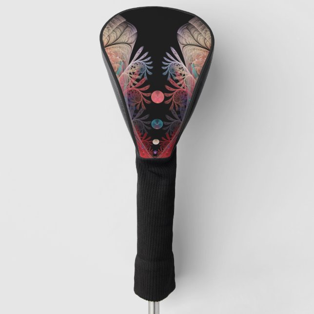Jonglage Abstrakt Modern Fantasy Fraktal Art Golf Headcover (Vorderseite)