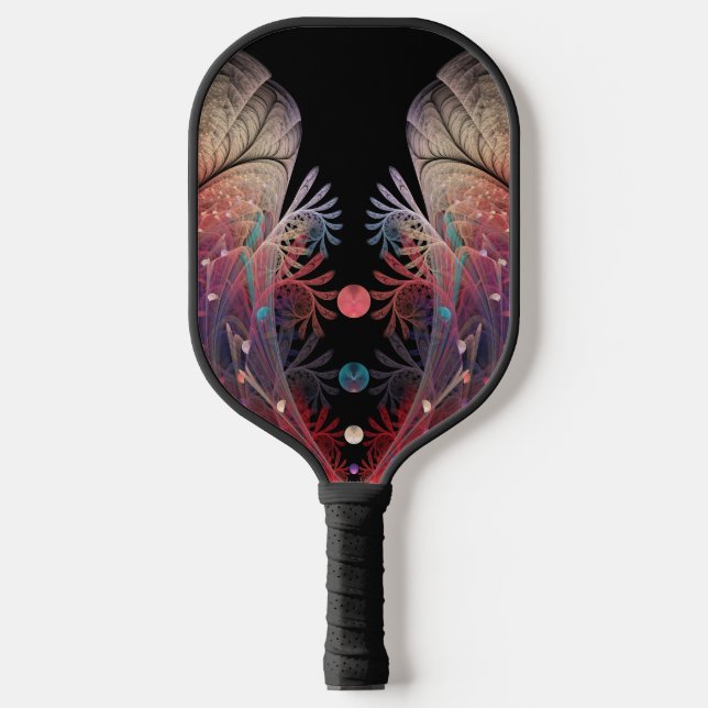 Jonglage Abstrakt Modern Fantasy Fraktal Art Pickleball Schläger (Vorderseite)