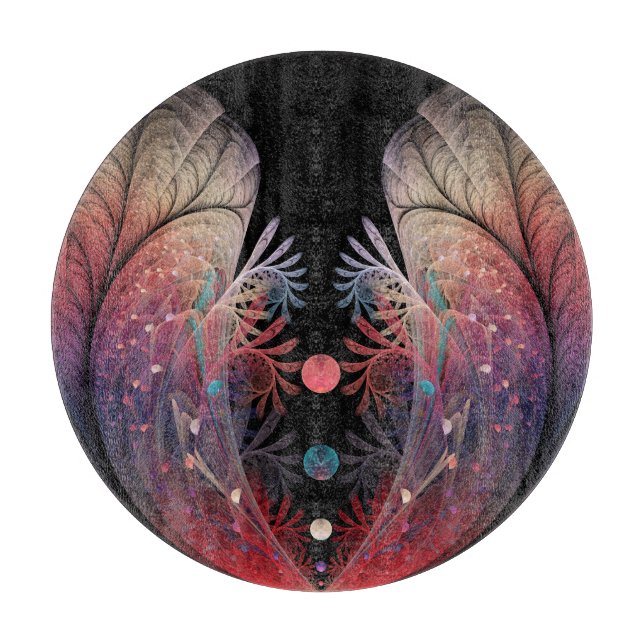 Jonglage Abstrakt Modern Fantasy Fraktal Art Schneidebrett (Vorderseite)