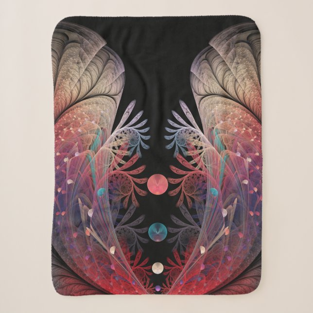 Jonglage Abstrakt Modern Fantasy Fraktal Art Sherpadecke (Vorderseite)