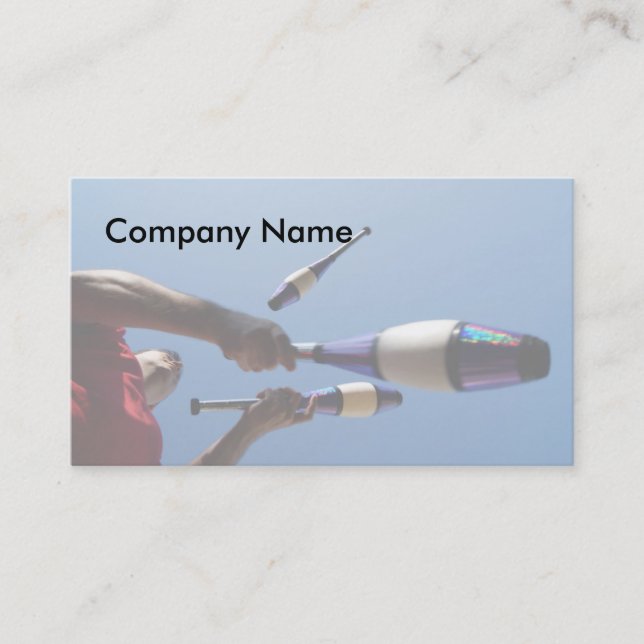 Jongleur-Visitenkarten Visitenkarte (Vorderseite)