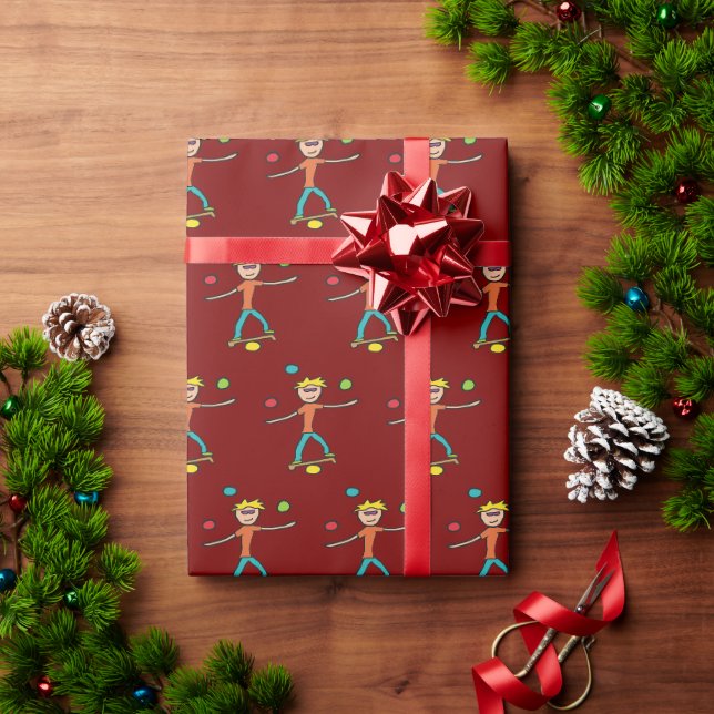 Jonglieren Geschenkpapier (Feiertagsgeschenk)