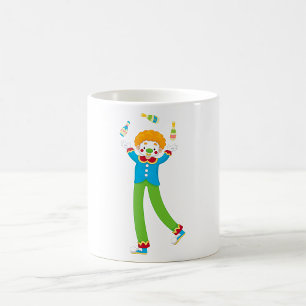 Jonglierender Clown Kaffeetasse