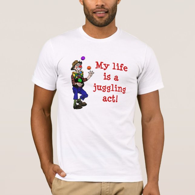 Jonglierender Taten-T - Shirt (Vorderseite)