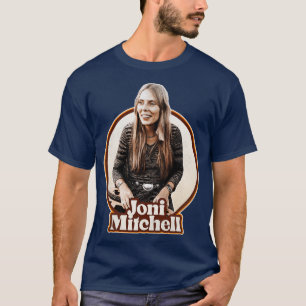 Joni Mitchell 70er Sepia Tone T-Shirt
