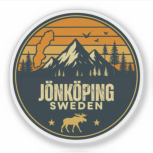 Jönköping, Schweden Sverige Aufkleber