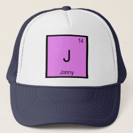 Jonny Name Chemistry Element Periodic Table Truckerkappe