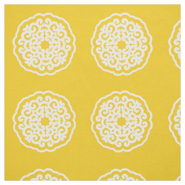 Jonquil Asian Moods Mandalla ~ kleines Muster Stoff (Muster)