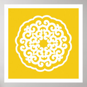 Jonquil Asian Moods Mandalla Poster
