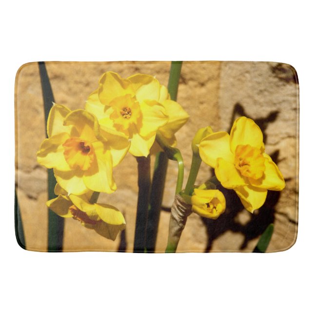 Jonquil Flowers Bath Mat Badematte (Vorderseite)