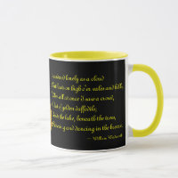 Jonquille avec la tasse en céramique de poème de