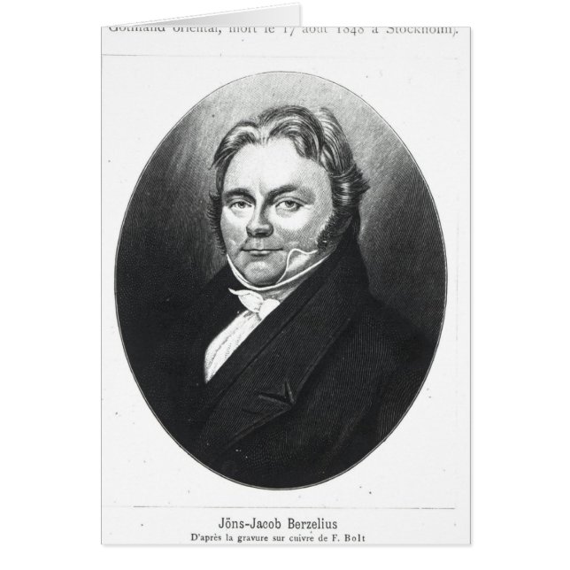Jons Jakob Berzelius (Vorne)