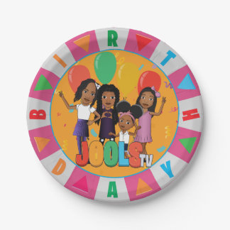 JOOLS TV ®️ Pink 7 in Dessertplatte Pappteller