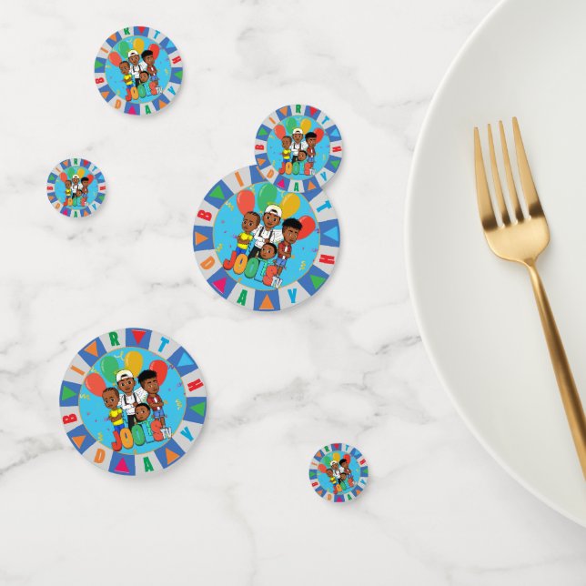 JOOLST TV ®️ Blue Table 60 pc Confetti Konfetti (Gruppe)
