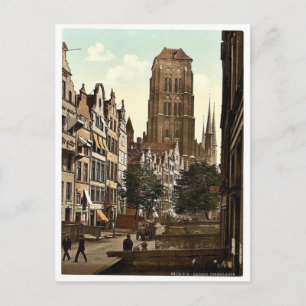 Jopengasse, Danzig, Westpreußen, Deutschland (d.h. Postkarte