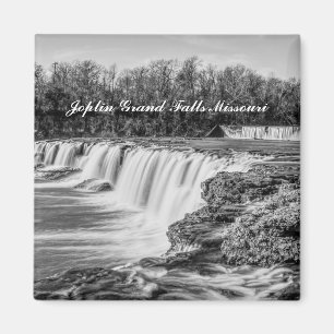 Joplin Grand Falls Aperçu Magnet en niveaux de gri