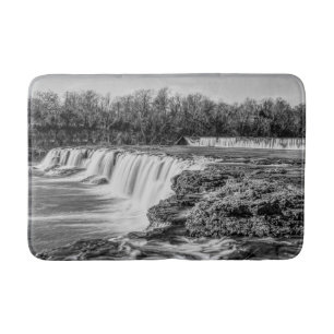 Joplin Grand Falls Übersicht Grayscale Badematte