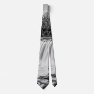 Joplin Grand Falls Übersicht Grayscale Neck Tie Krawatte