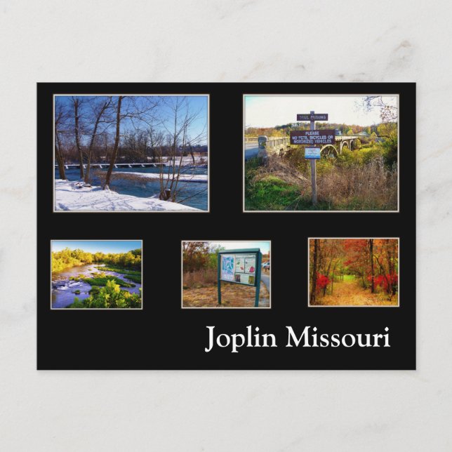 Joplin Missouri Shoal Creek Postcard Postkarte (Vorderseite)
