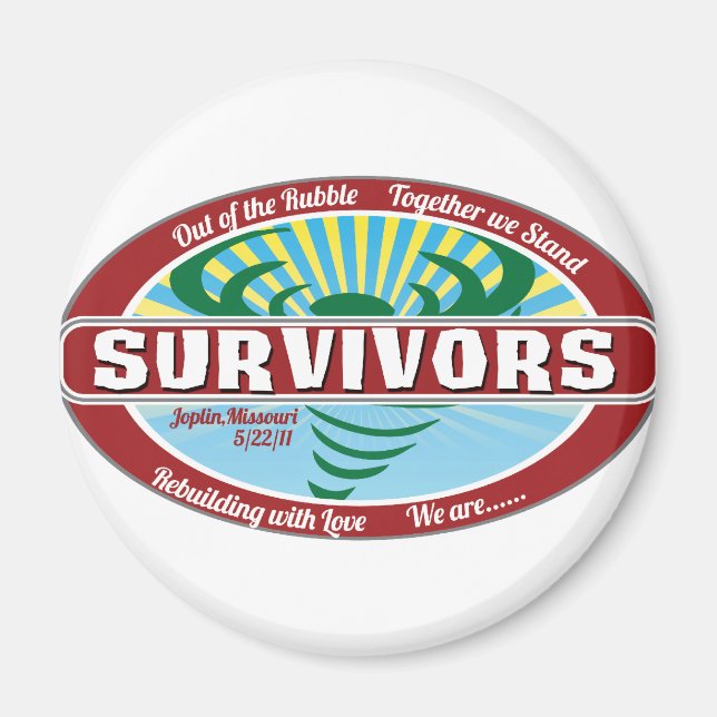 Joplin Survivor Magnet (Vorne)