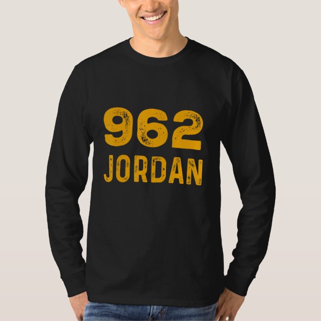 Jordan 962 T-Shirt Distressed Country Area Code Te (Vorderseite)