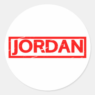 Jordan Briefmarke Runder Aufkleber