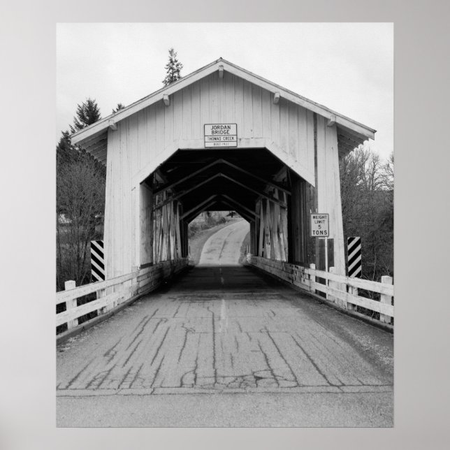 Jordan Covered Bridge Poster (Vorne)