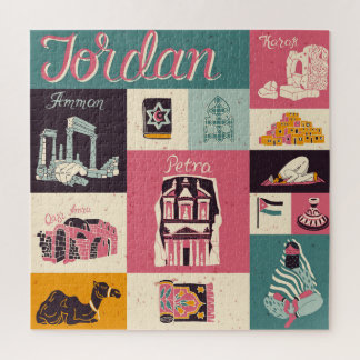 Jordan Culture Retro Illustrierte Symbole