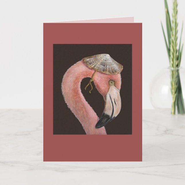 Jordan die Flamingokarte Karte (Vorderseite)
