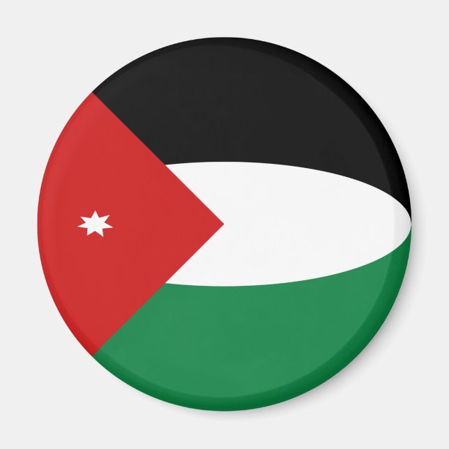 Jordan Fisheye Flag Magnet (Vorne)