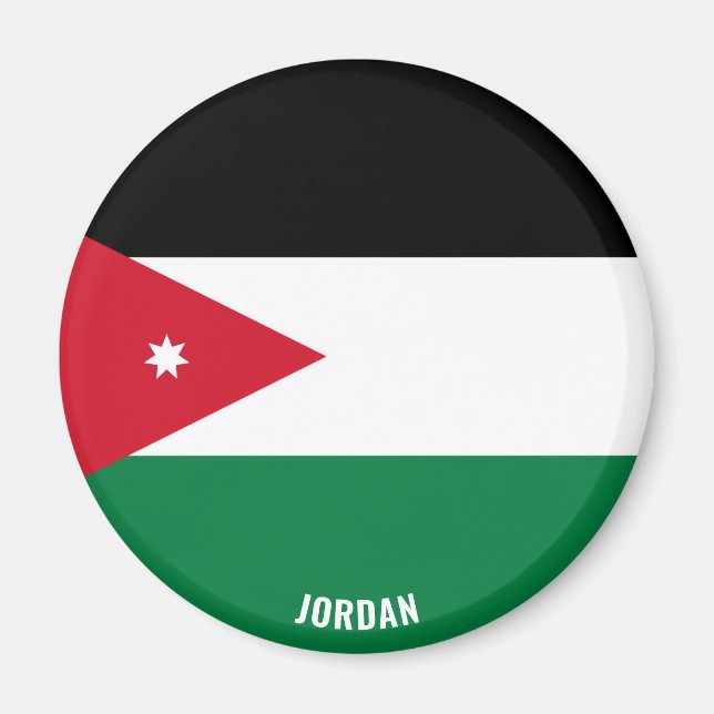 Jordan Flag Charming Patriotic Magnet (Vorne)