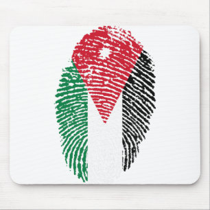Jordan Flag Fingerprint Land Primekennung Mousepad