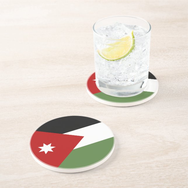 Jordan Flag Getränkeuntersetzer (Seite)