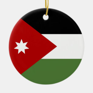 Jordan Flag Keramik Ornament