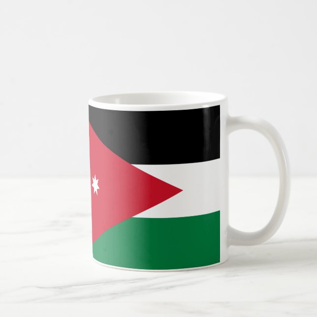 Jordan Flag Keramik Tasse (Rechts)
