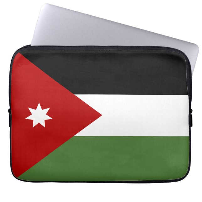 Jordan Flag Laptopschutzhülle (Vorderseite)