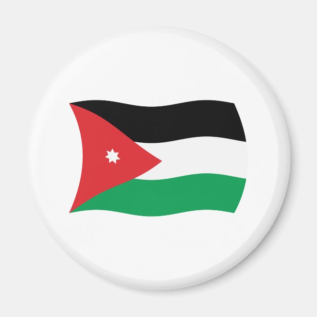 Jordan Flag Magnet (Vorne)