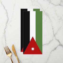Jordan Flag Menükarte