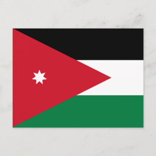 Jordan Flag Postcard Postkarte
