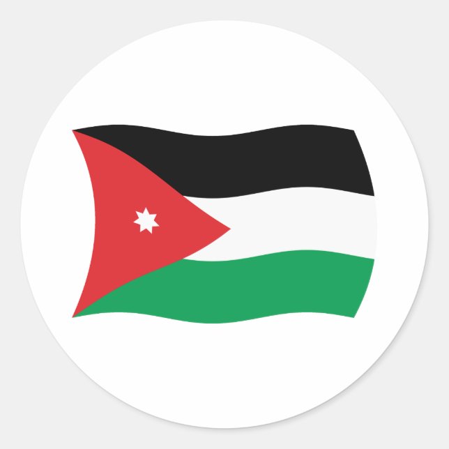 Jordan Flag Sticker (Vorderseite)